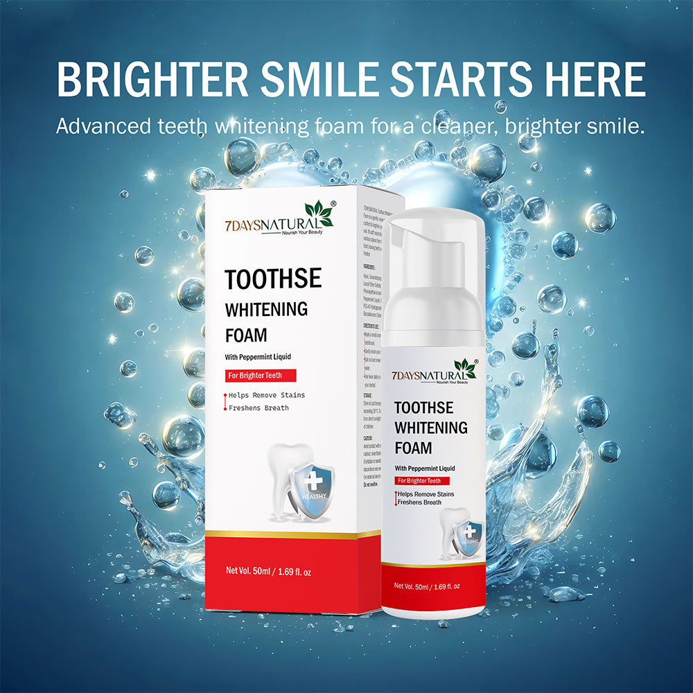 "Toothse Whitening Foam | for Men & Women| 7DaysNatural |50ml"