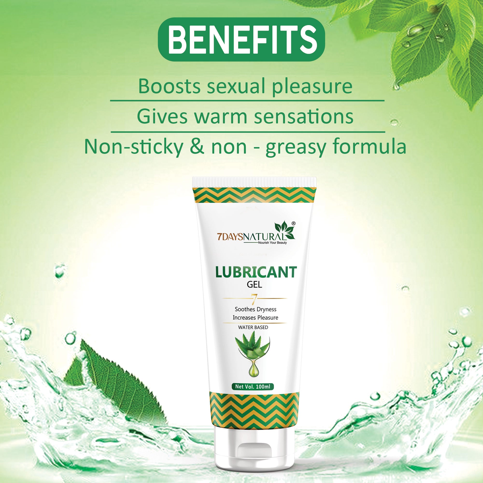 7Days Natural Vaginal Lubricating Cum Stimulating Gel | 7Days Natural- 100 ml