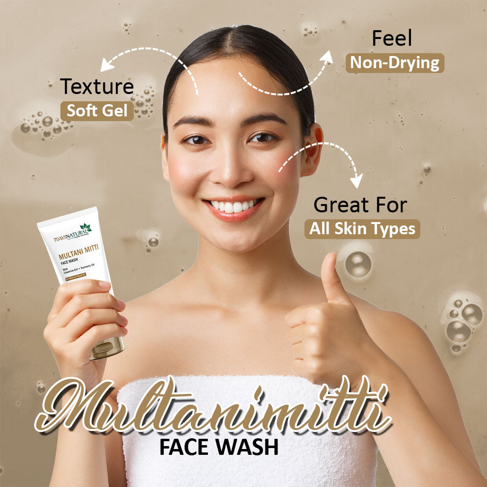 Buy Natural Multani Mitti Face Wash | 7Days Natural