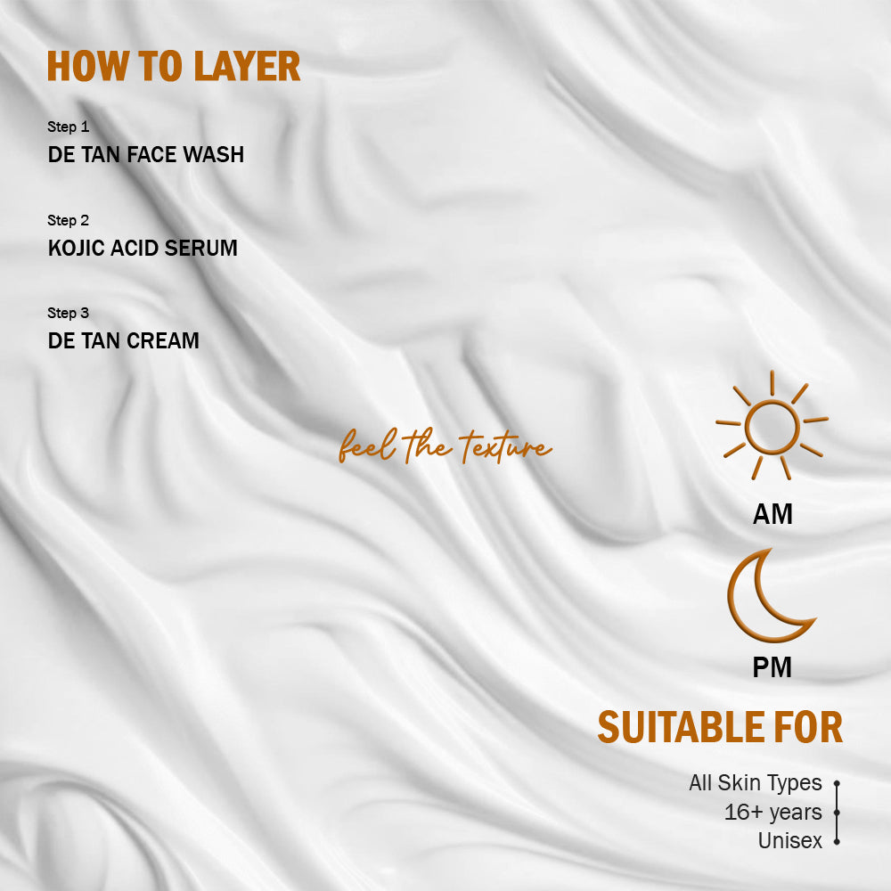 7Days Natural De-Tan Removal Cream with Kojic & Clove Oil | Dermatologically Tested | For All Skin Types (100g)