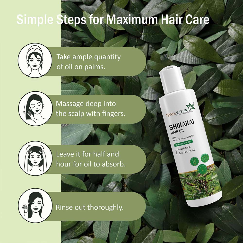 7Days Natural shikakai hair fall dandruff control & new hair growth Hair Oil (100 ml)