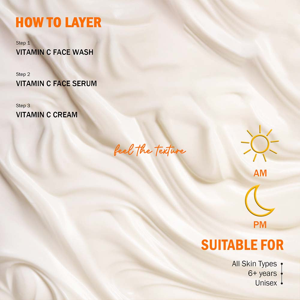 7 Days Vitamin C Face Cream | Oil Free, Quick Absorbing | For All Skin Types- 100 ml