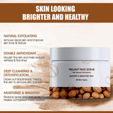 7 Days Walnut Natural Tan Removal pigmentation Spot removal Scrub For Smooth And Brightener Skin Scrub with vitamin c Scrub (100 g)