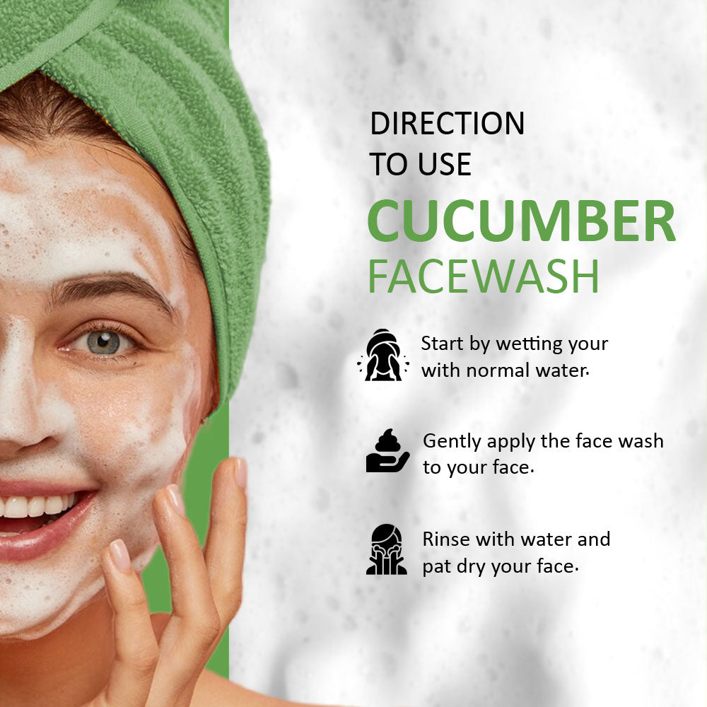 Buy Cucumber Face Wash for Fresh & Fairer Skin | 7Days Natural 100 ml