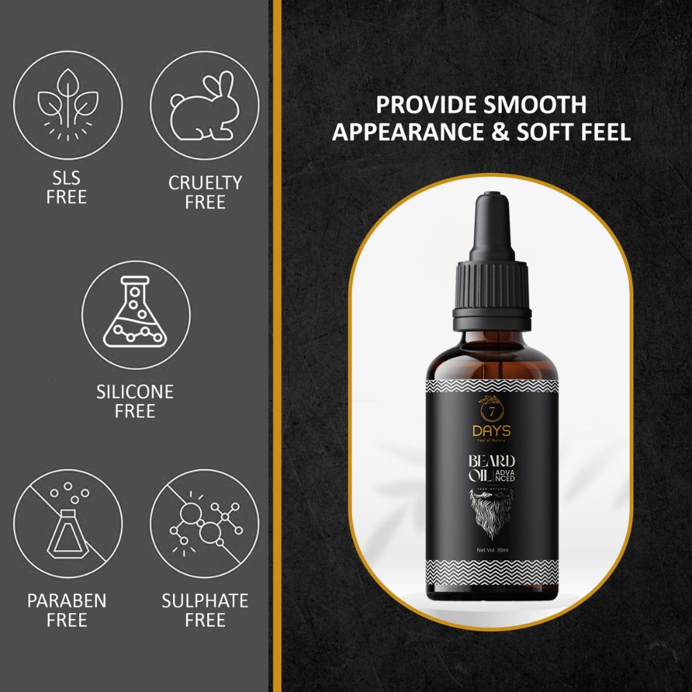 7Days Natural Beard Growth Oil- For Stimulating fast Beard Growth