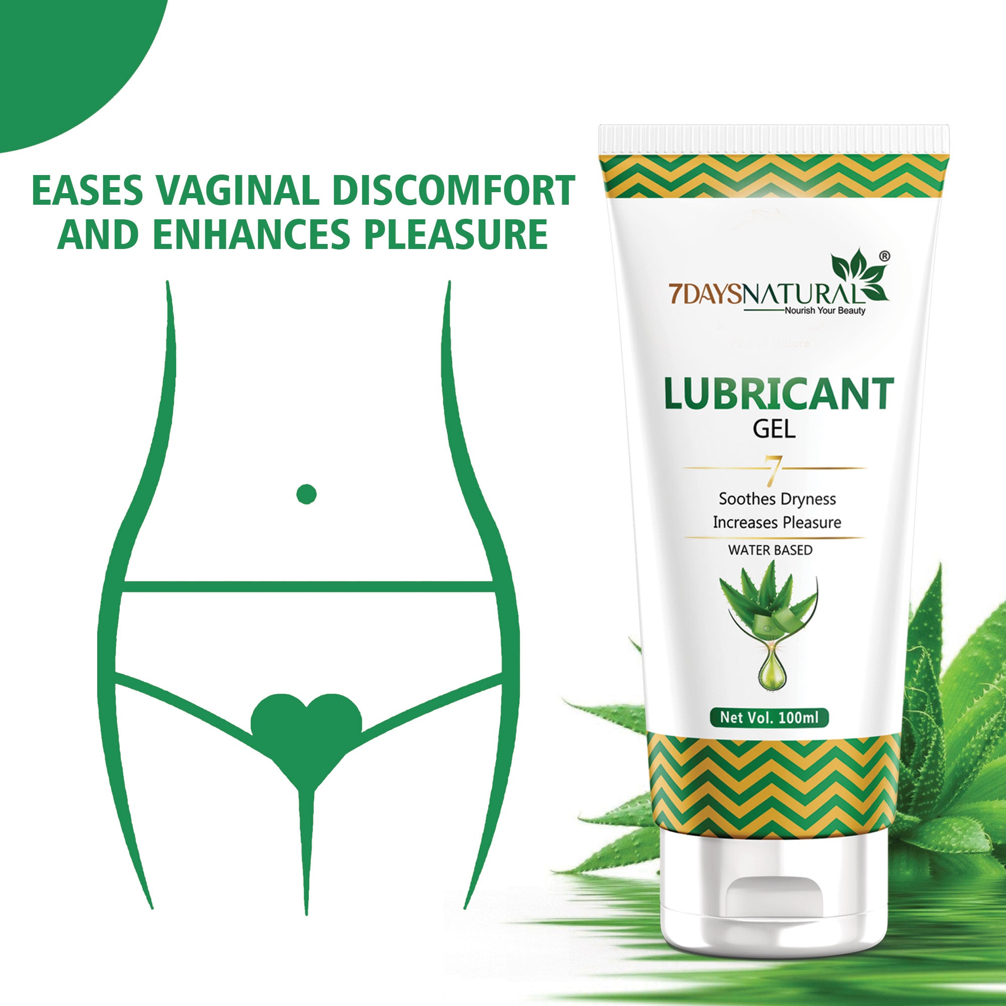 7Days Natural Vaginal Lubricating Cum Stimulating Gel | 7Days Natural- 100 ml