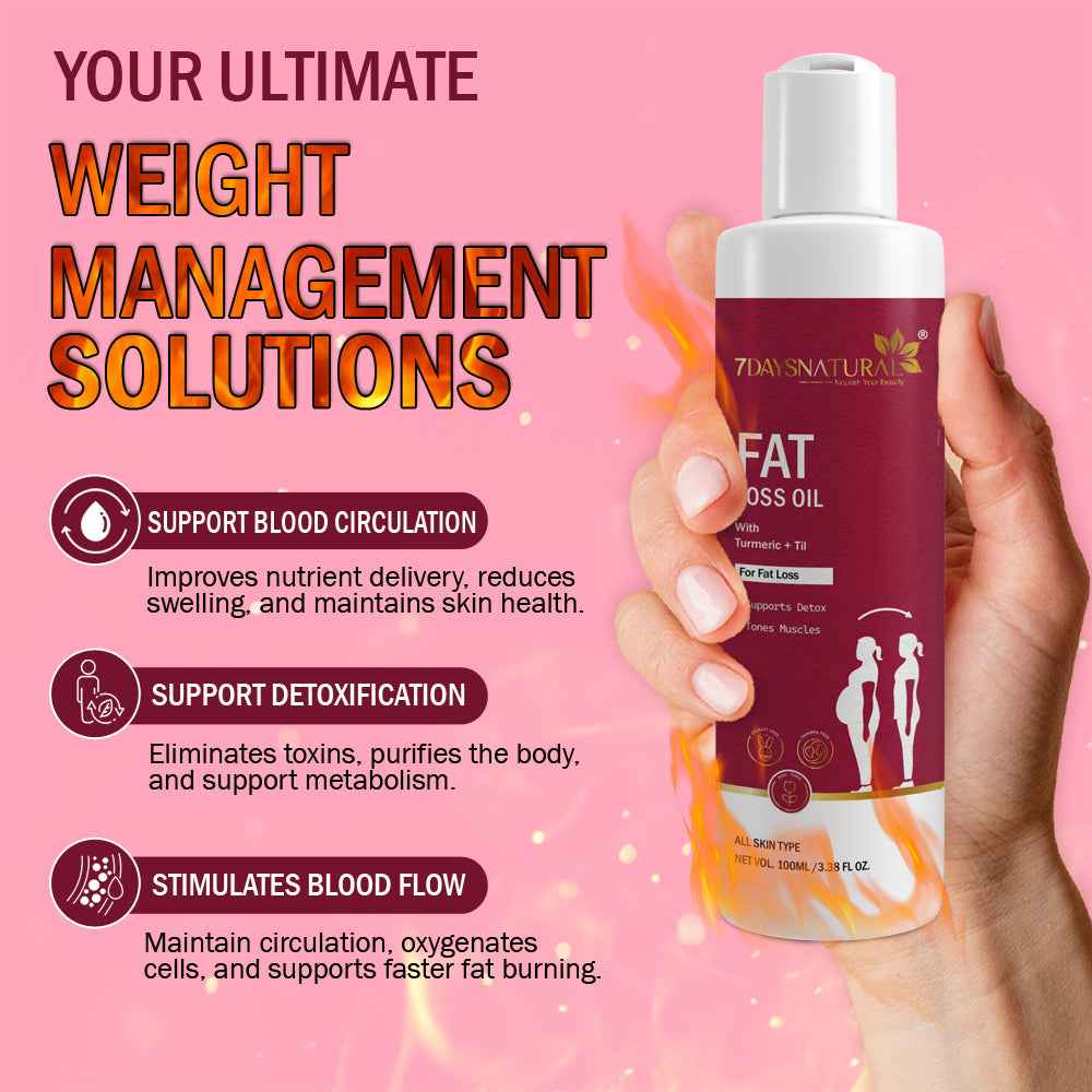 Fat Burning Oil for Women 100ml ₹399 | 7DaysNatural