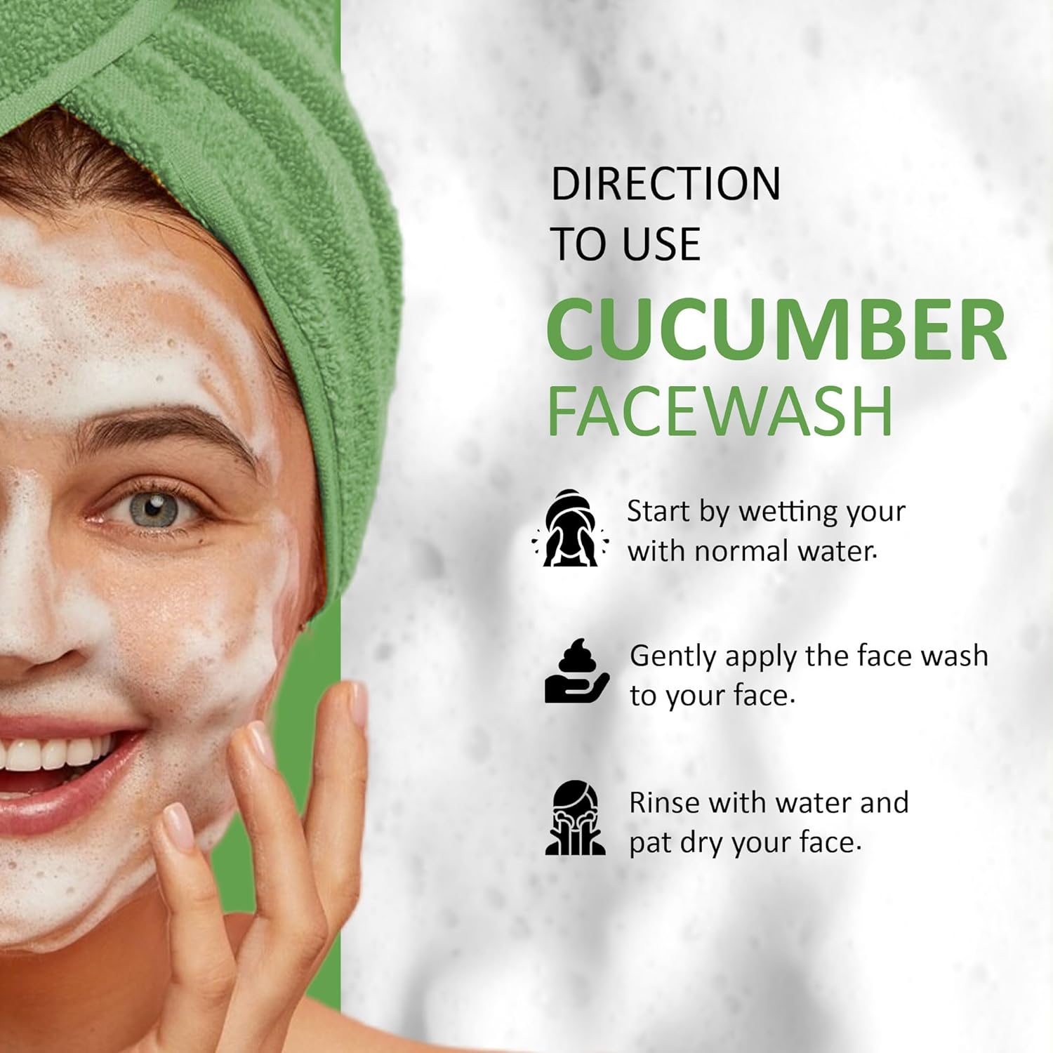 7DaysNatural Cucumber Face Wash | Cooling & Hydrating for Sensitive Skin | 100ml