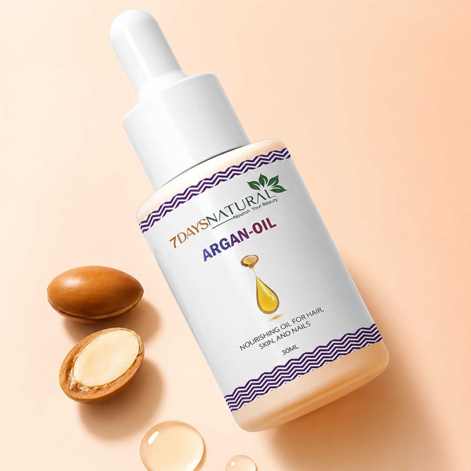 Organic Argan Oil for Face, Hair & Dry Skin | 7DaysNatural