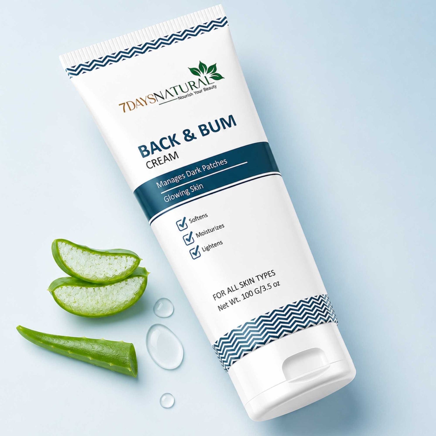 Back and Bum Cream for Smooth Skin | 7DaysNatural