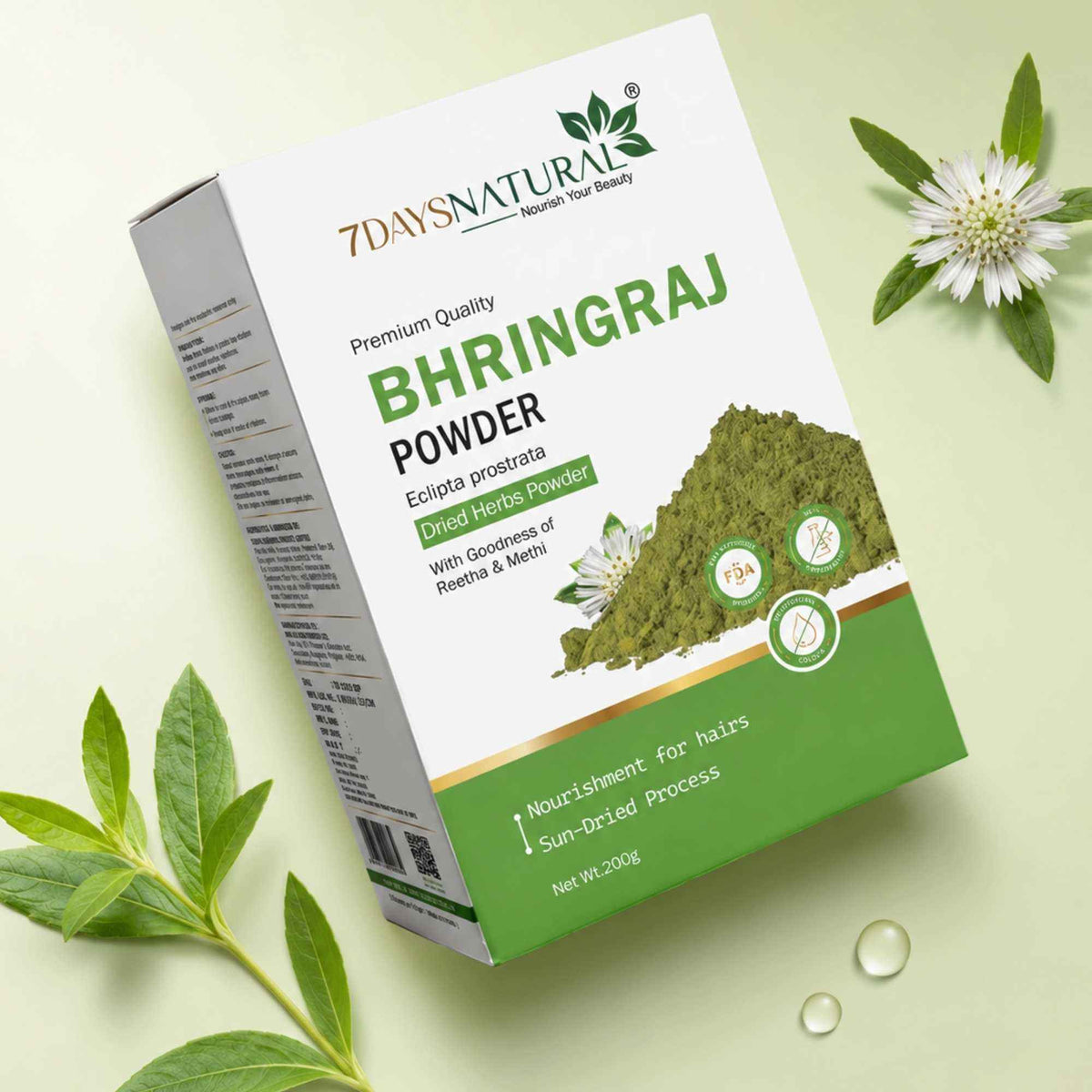 Bhringraj Powder for Hair Growth & Scalp Care | 7DaysNatural