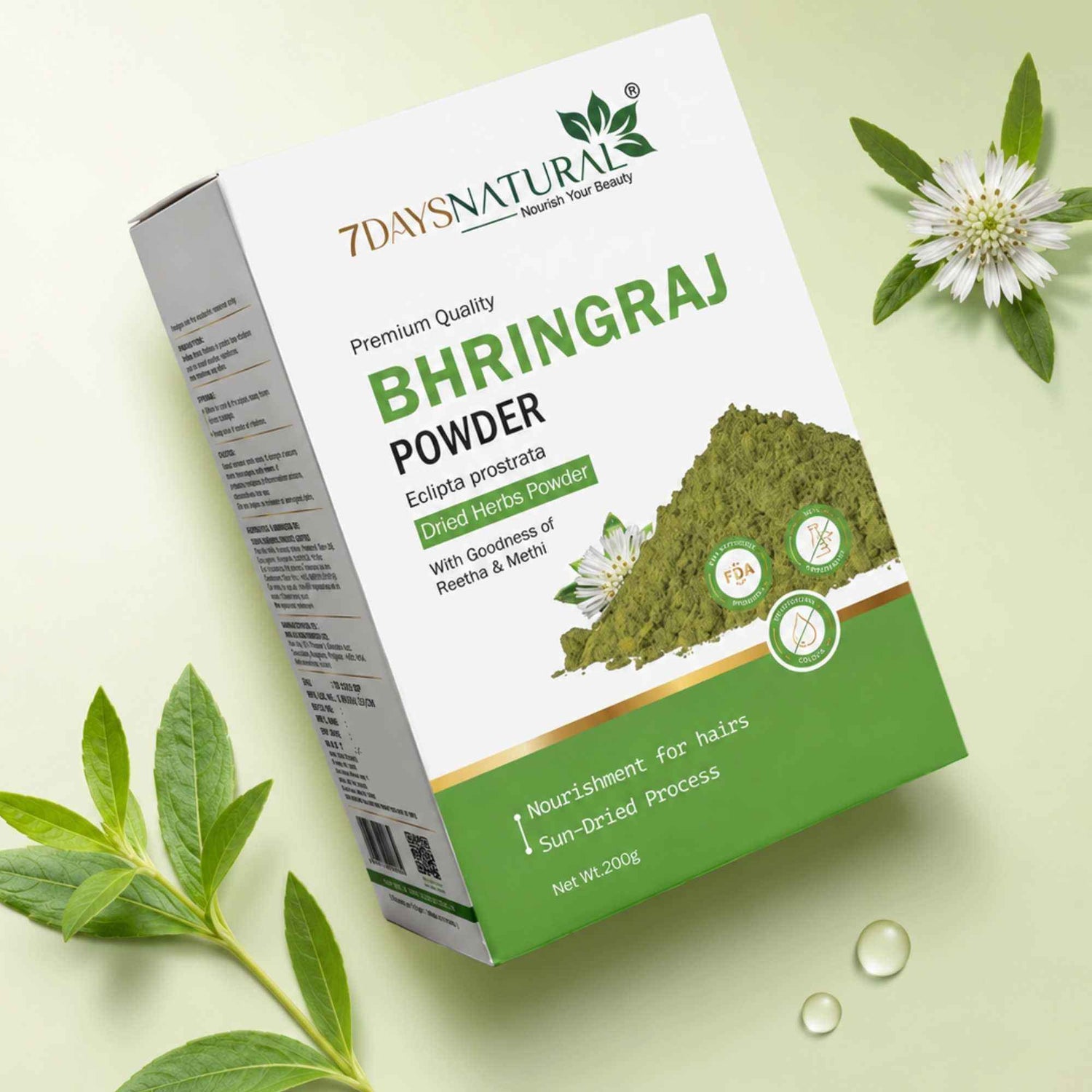 Bhringraj Powder for Hair Growth & Scalp Care | 7DaysNatural