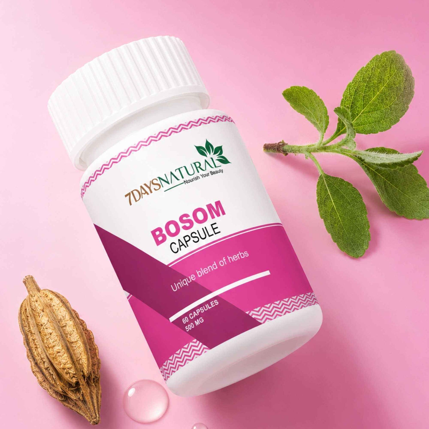 Bosom Capsule for Breast Health & Natural Herbal Support | 7DaysNatural