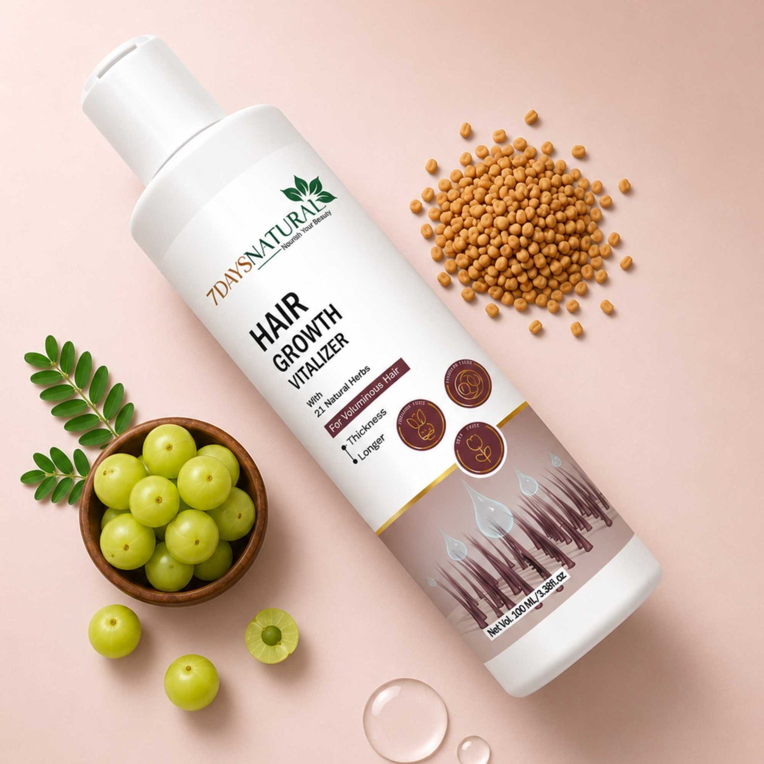 Hair Growth Vitalizer for Strong & Healthy Hair | 7DaysNatural