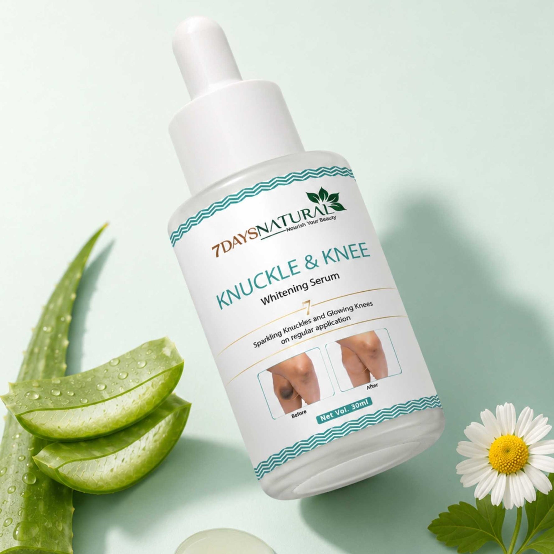 Knuckle & Knee Whitening Serum | Dark Knuckles| 30ml | 7DaysNatural - 7DaysNatural
