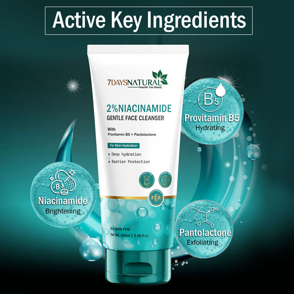 7DaysNatural 2% Niacinamide Face Wash