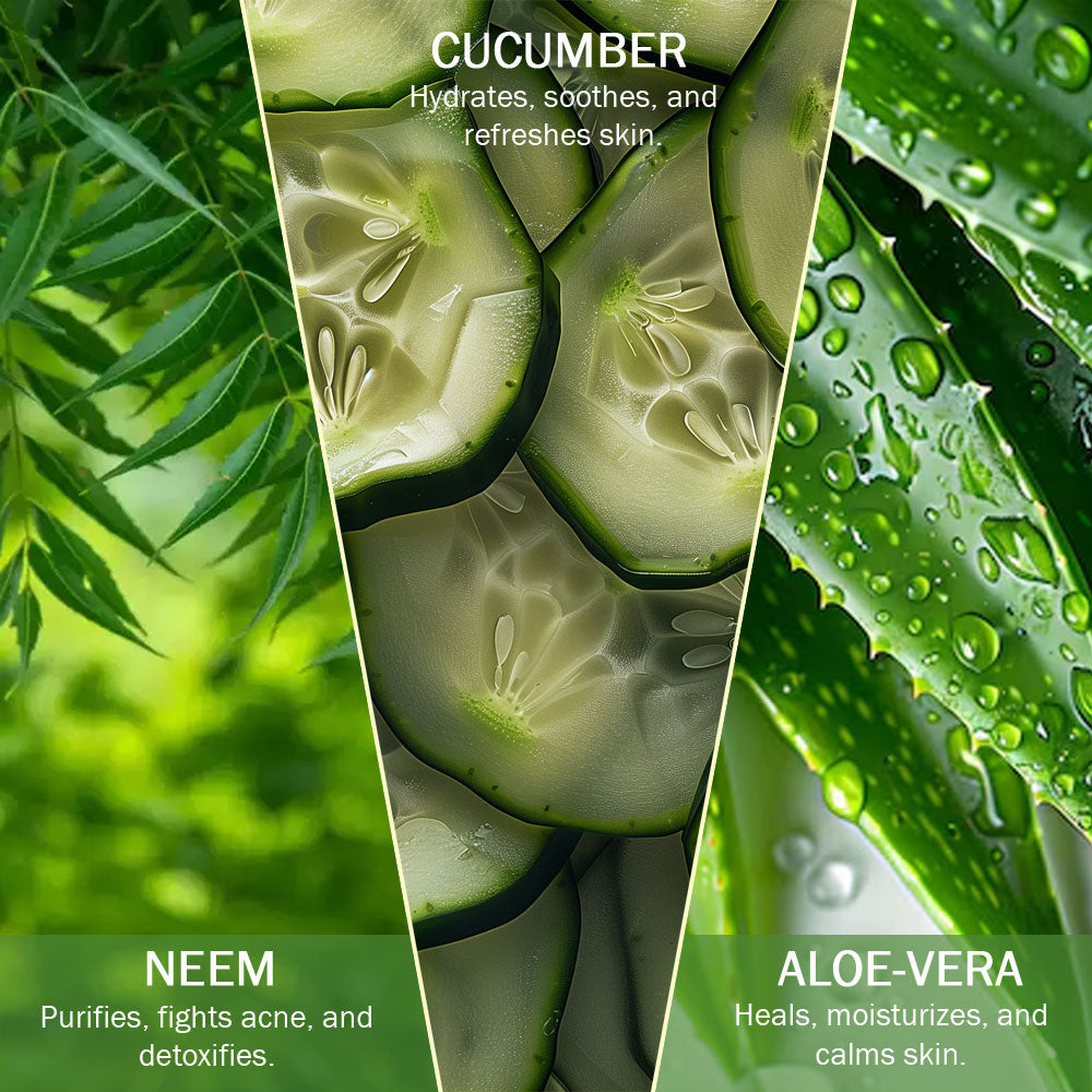 Buy Cucumber Face Wash for Fresh & Fairer Skin | 7Days Natural 100 ml