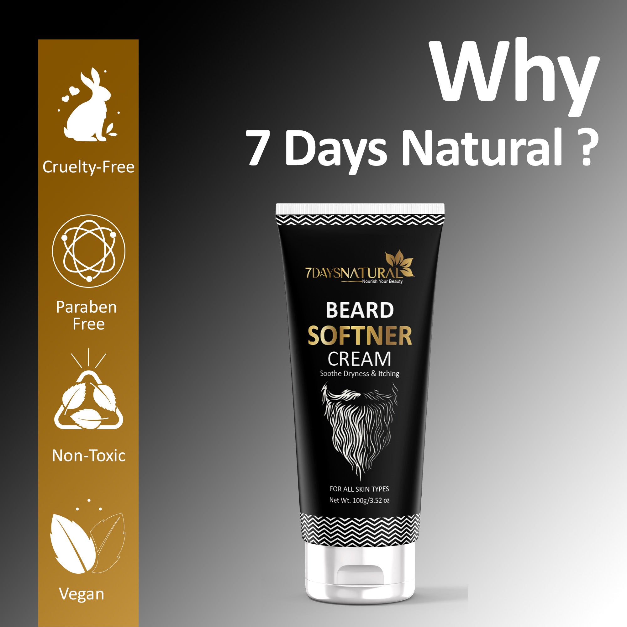 Beard Straightening & Softener  Cream | Softens and nourishes your beard 7Days Natural