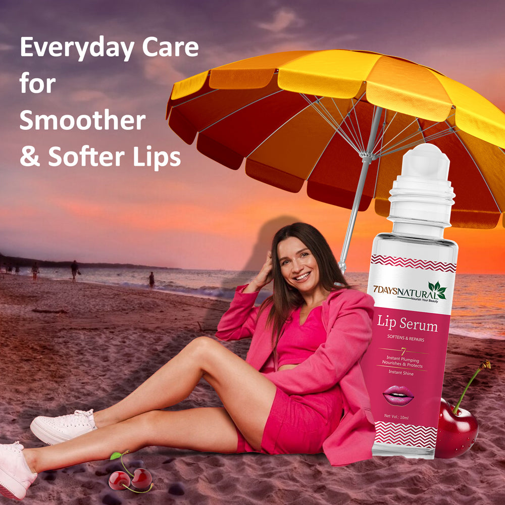 7Days Natural Lip Serum for men Soft & Supple Lips pack of -1