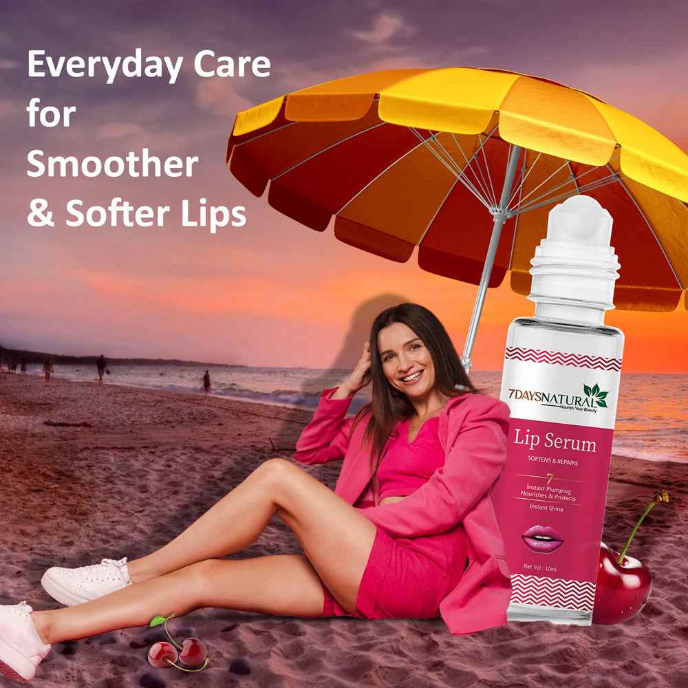 7Days Natural Lip Serum for men Soft & Supple Lips pack of -1