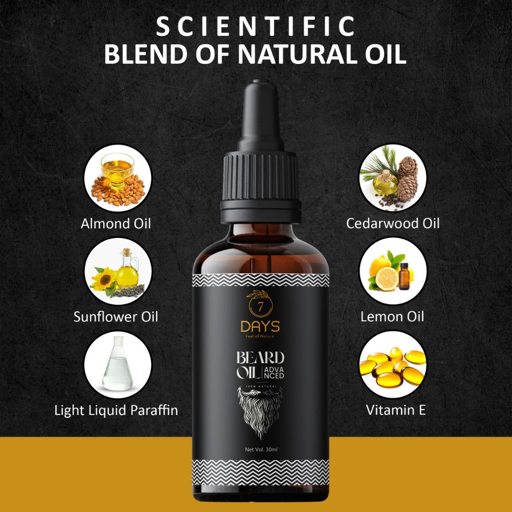 7Days Natural Beard Growth Oil- For Stimulating fast Beard Growth