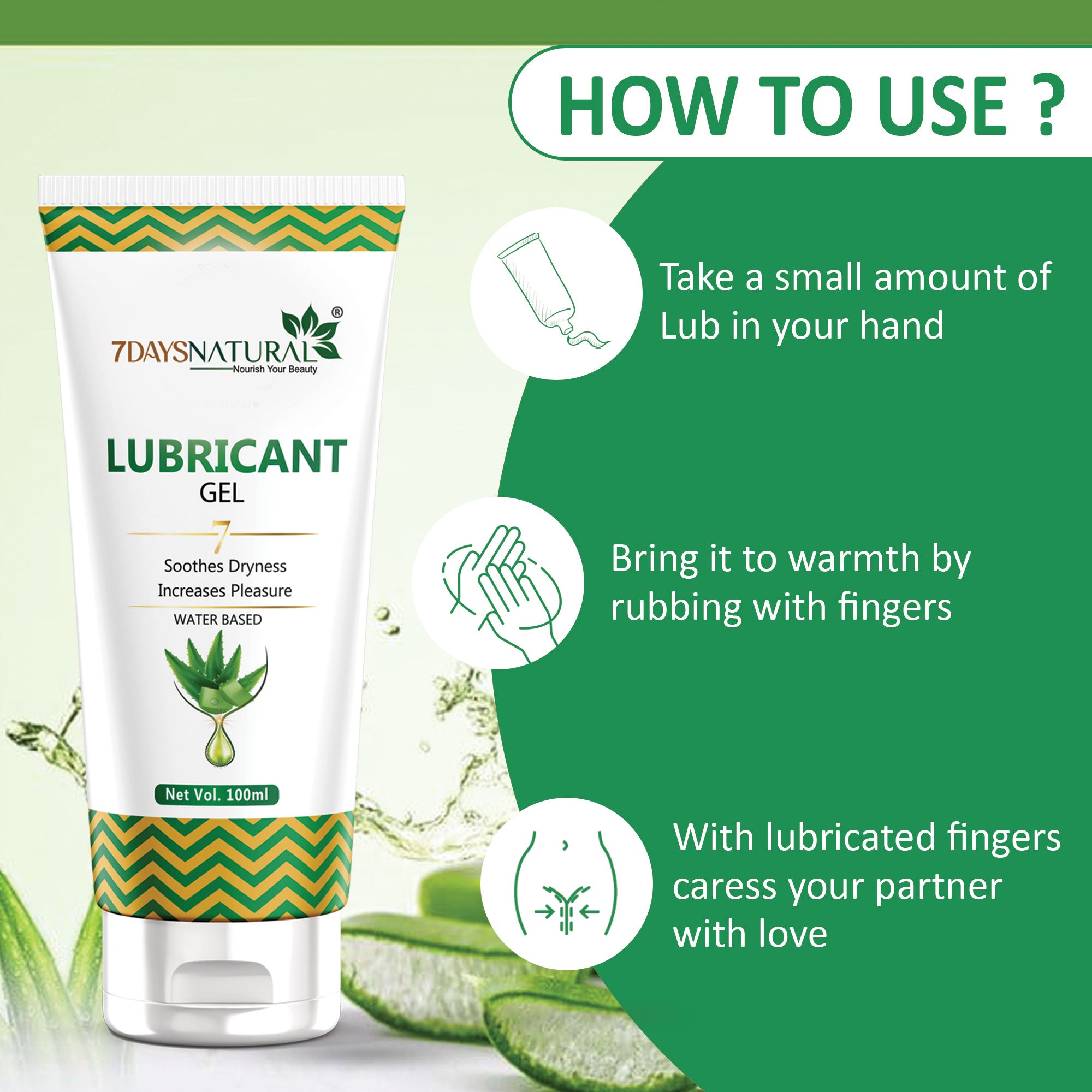 7Days Natural Vaginal Lubricating Cum Stimulating Gel | 7Days Natural- 100 ml