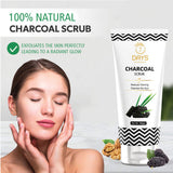 7 Days Natural Activated Charcoal Face Scrub- No Parabens & Mineral Oil Face Scrub for Exfoliation, Anti-acne & Pimples, Blackhead Removal Scrub (100 g)