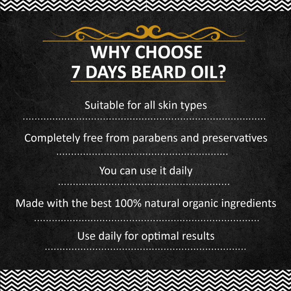 7Days Natural Beard Growth Oil- For Stimulating fast Beard Growth