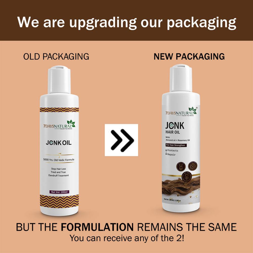 7Days  Natural Jonk Hair Oil (Leech Tel) Nourish & Repair with Nature’s Touch (100 ml)