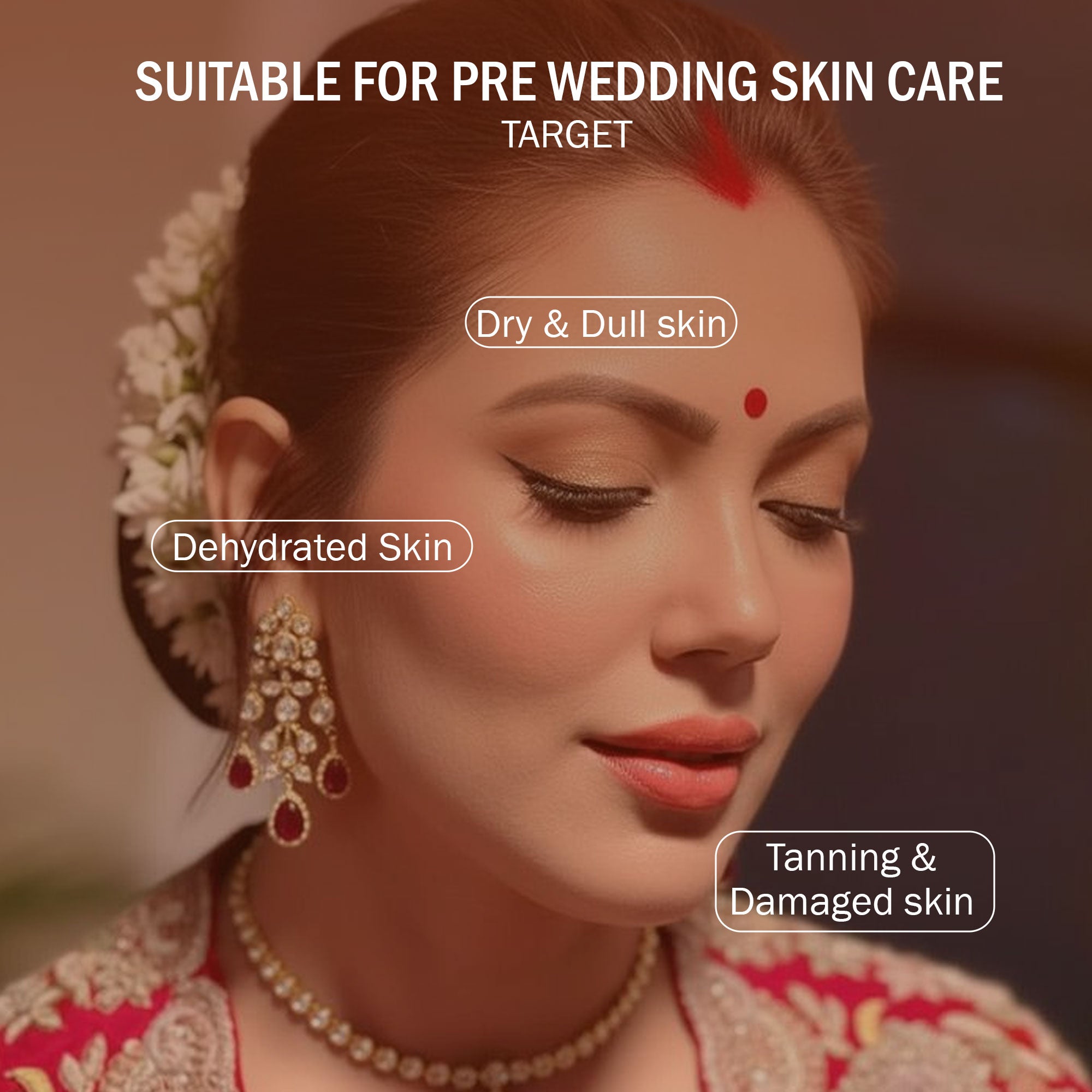 7DAYSNATURAL All-in-One Luxury Bridal Glow Facial  Kit –Professional Makeup & Skincare Combo