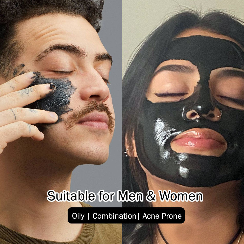 7Days Natural Charcoal Black Peel Off Mask for Men & Women | Removes Blackheads and Whiteheads | Active Cooling Effect | Deep Skin Purifying Cleansing(100 ml)