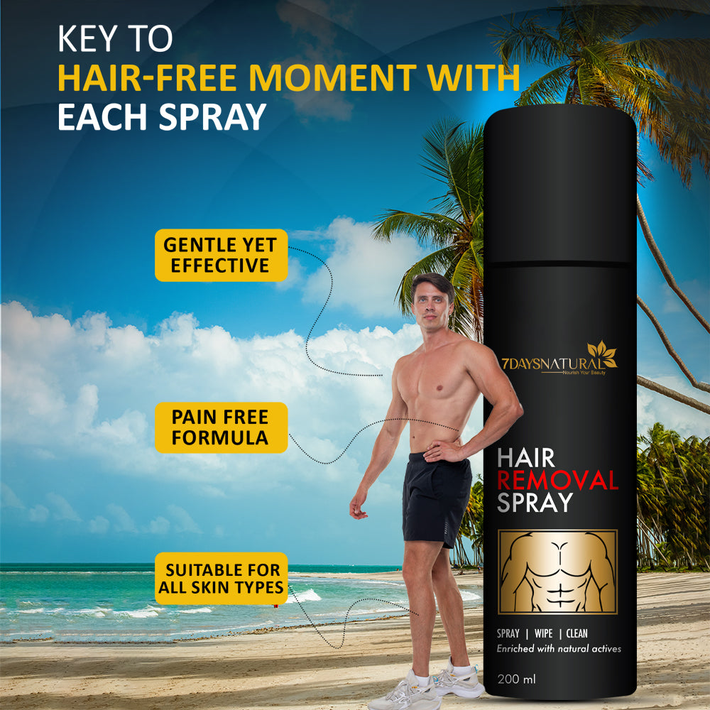 Hair removal spray Painless Body Hair Removal spray For Chest, Back, Legs & Under Arms