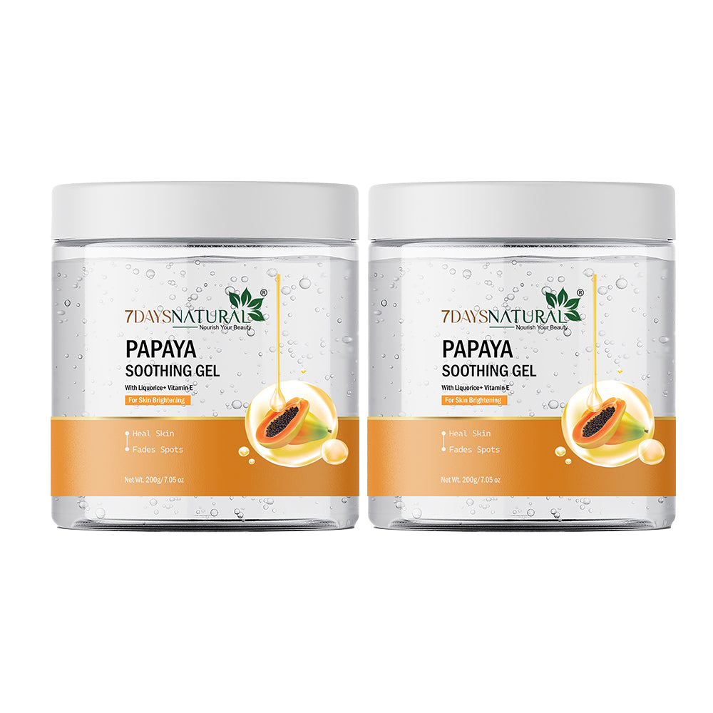 7Days Natural Premium Papaya Gel – For Glowing Skin, Reduce Pigmentation, Reduce Tanning (200 ml
