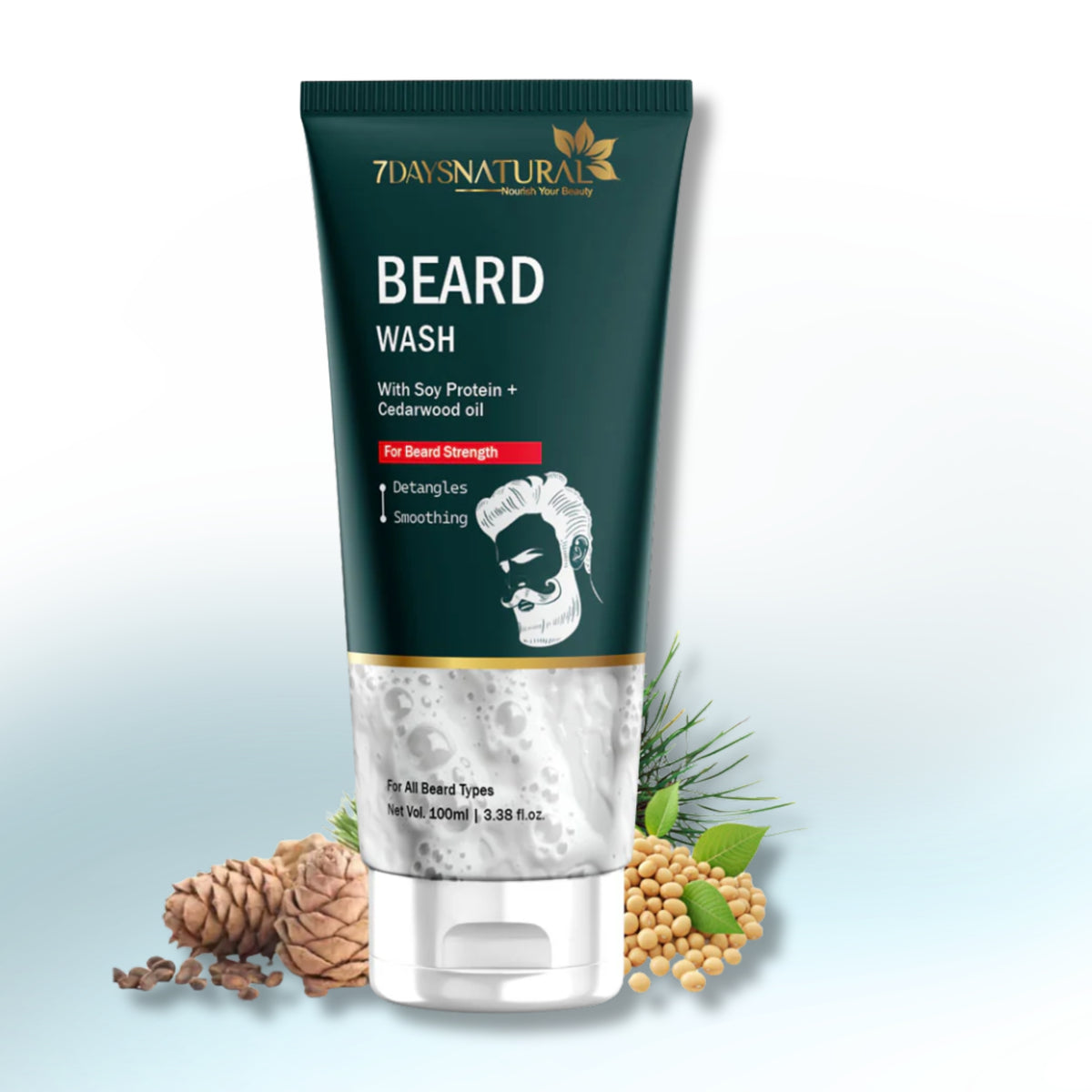 Beard Face Wash for Men Deep Cleansing | 7DaysNatural 