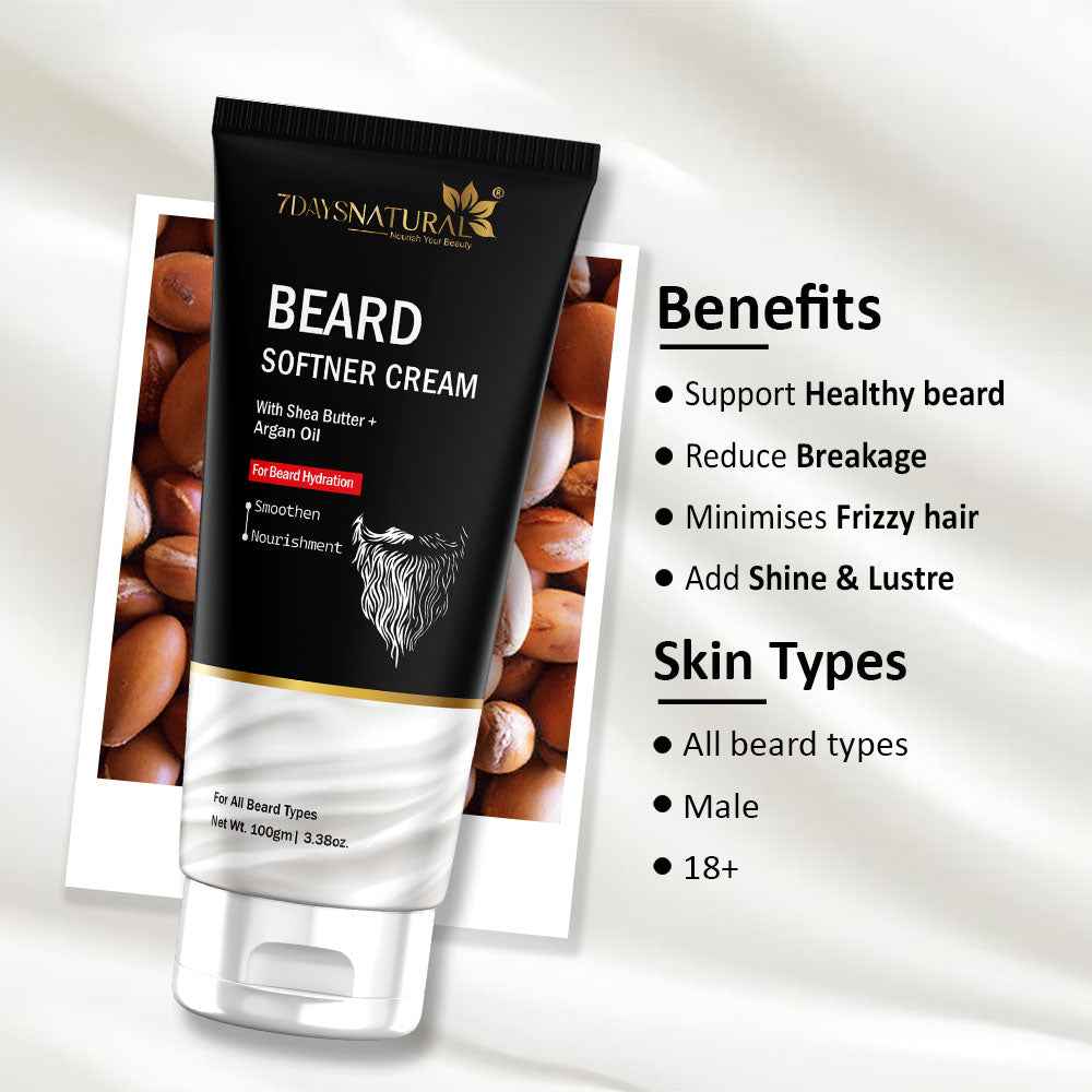Beard Softner Cream Benefits 
|| 7DaysNatural