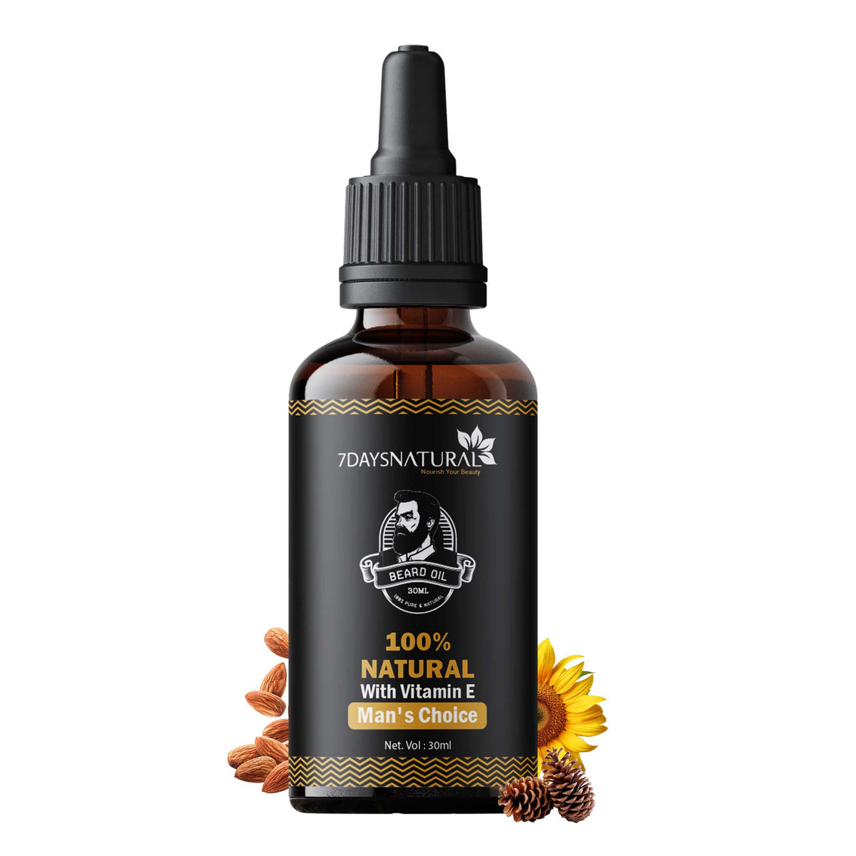 Beard oil for moustache and beard grooming