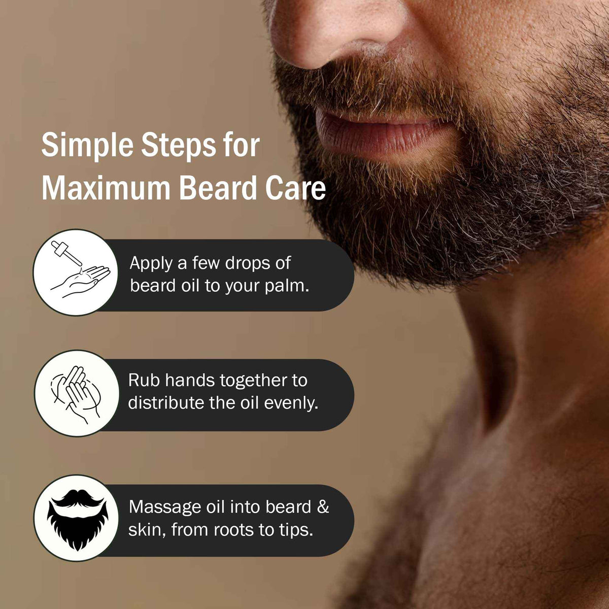 Beard oil for smooth and conditioned beard