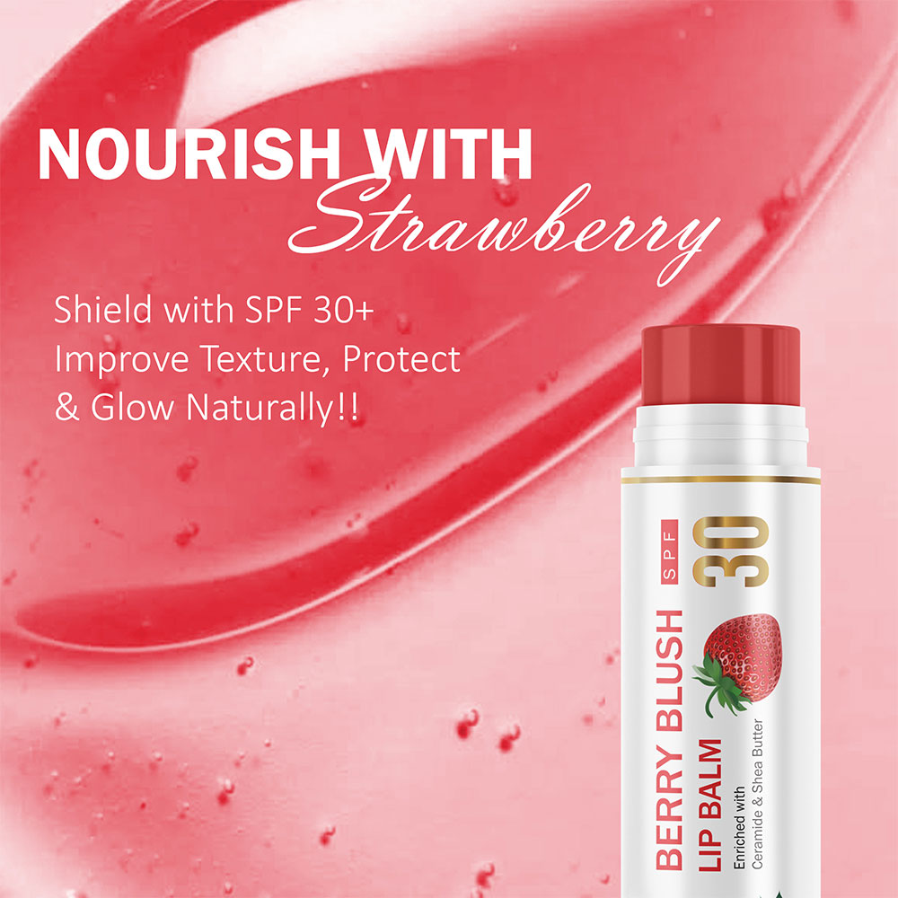 Berry Blush lip balm SPF 30 for daily lip hydration