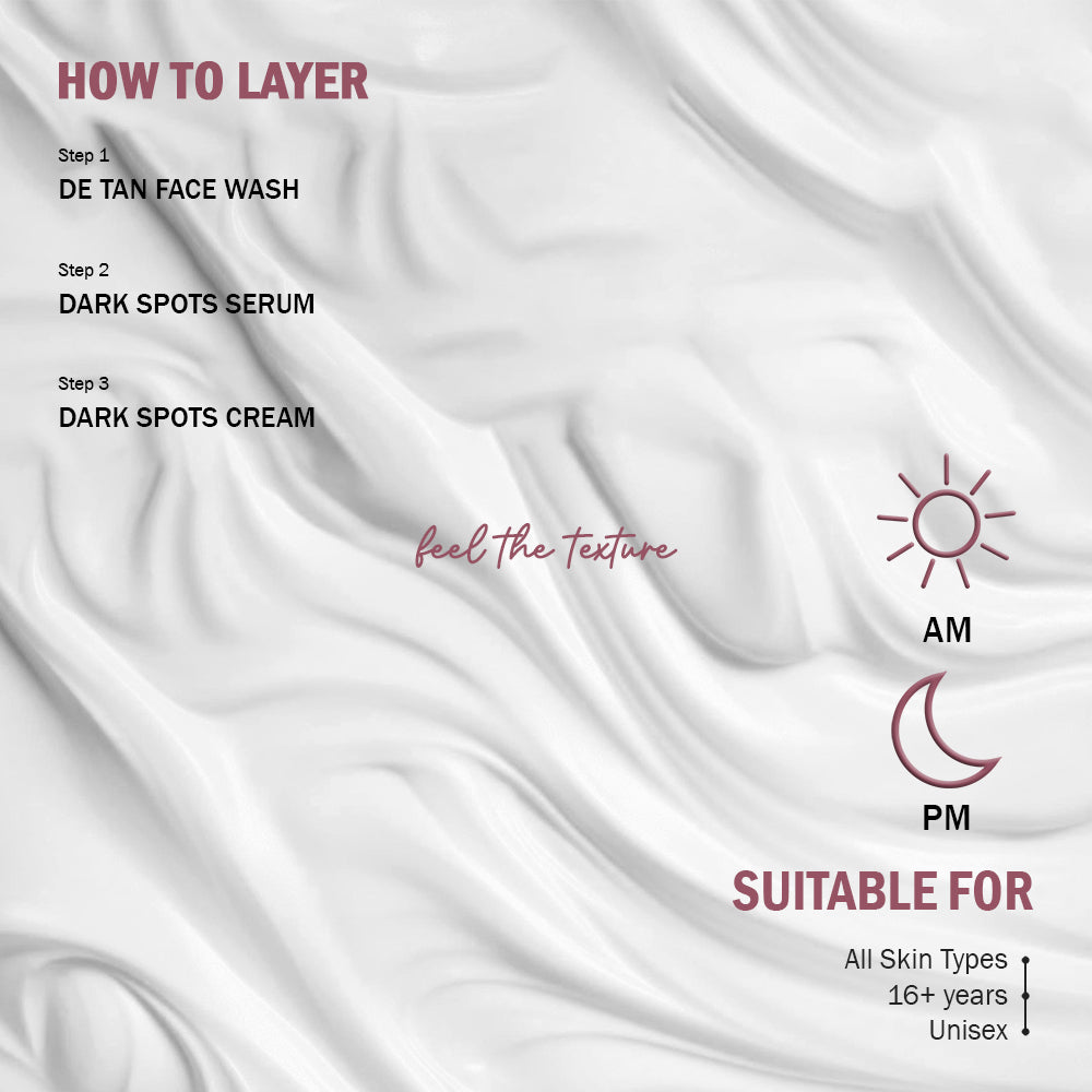 Dark Spot Cream How to layer