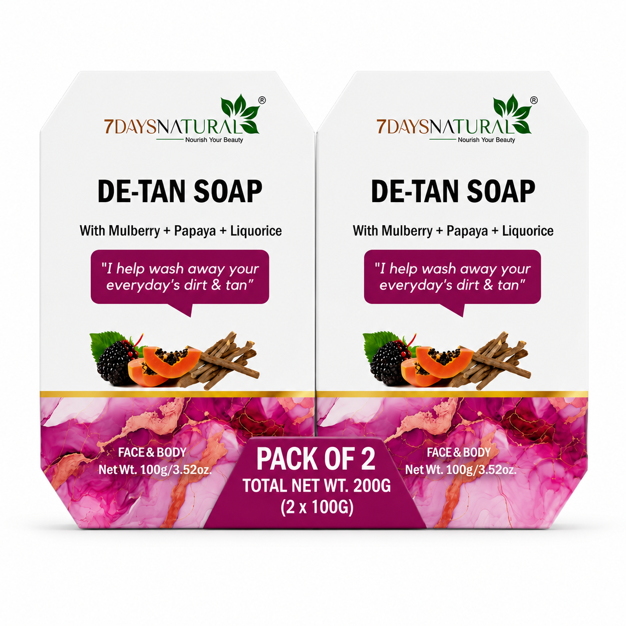 De-Tan Cleansing Bar with Mulberry & Papaya
