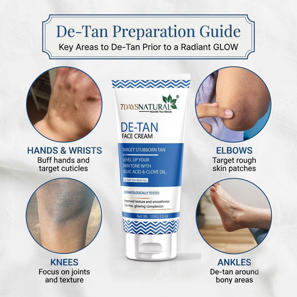 De-Tan Cream for Glowing Skin