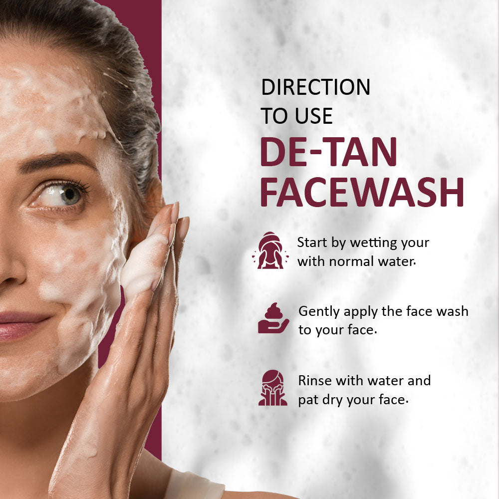 De-Tan Face Wash with Papaya & Clove Oil 