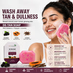 Face & Body De-Tan Soap with Natural Extracts