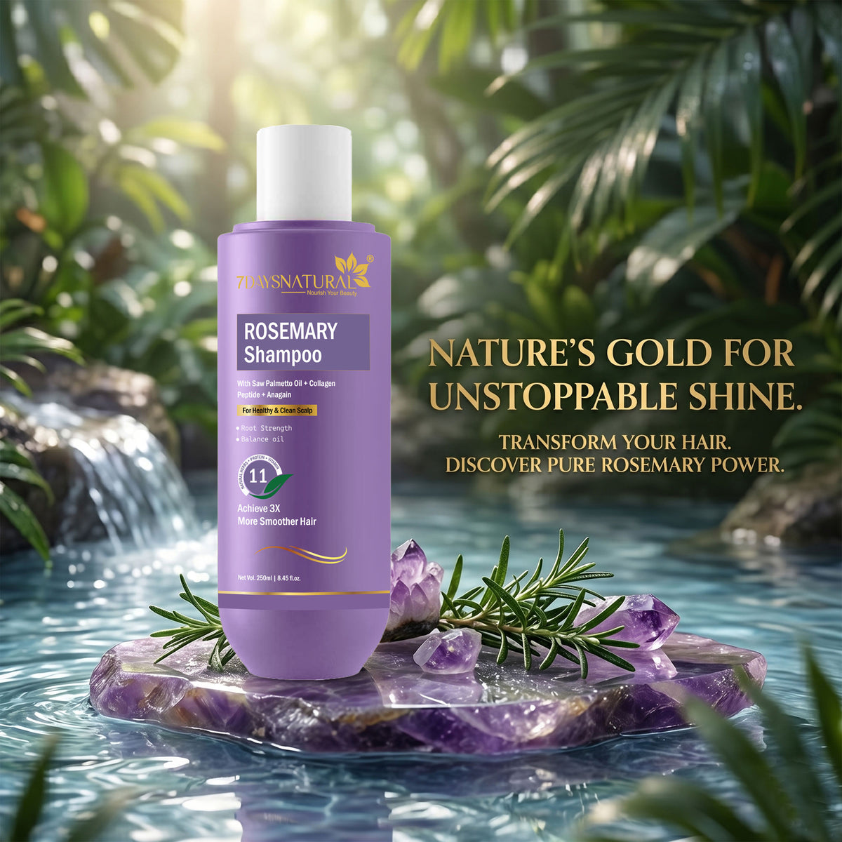 Rosemary Shampoo with Saw Palmetto Oil