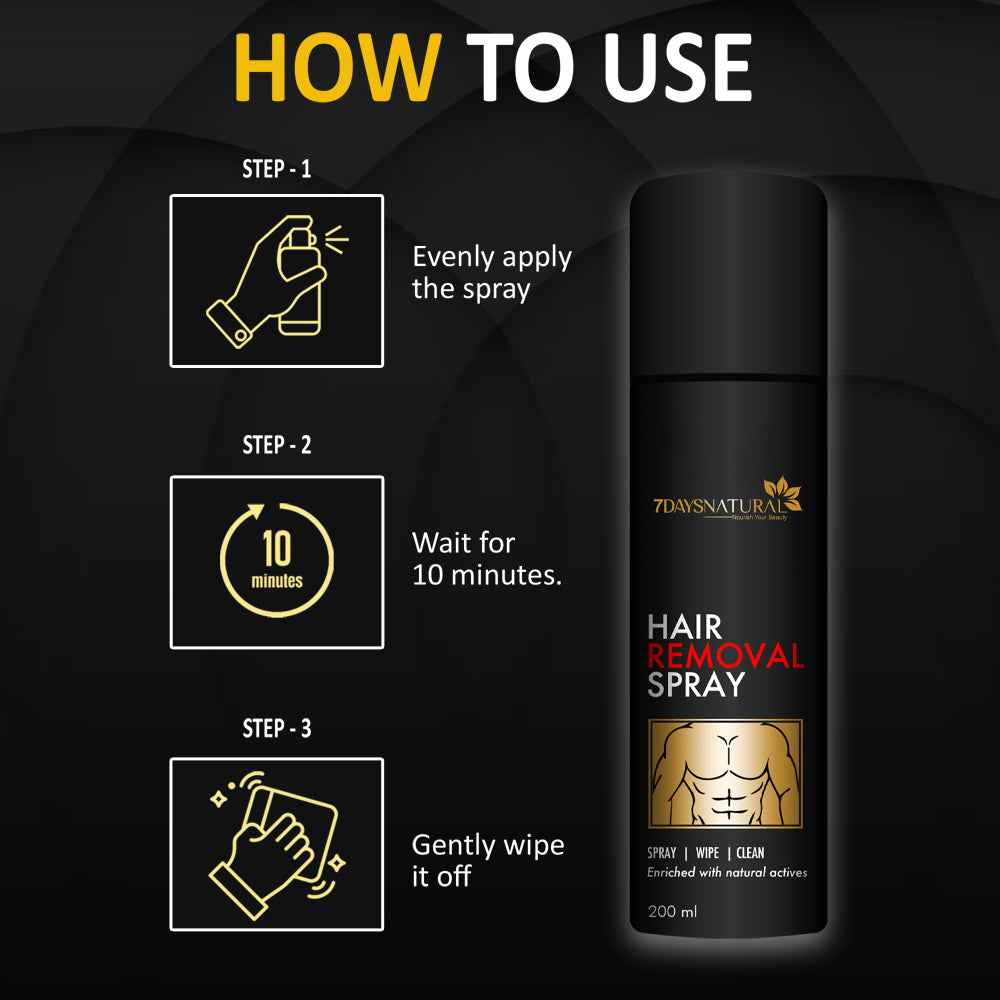 Hair removal spray for daily grooming