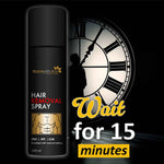 Hair removal spray product for smooth skin