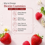 Hair vitamins with biotin gummies