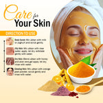 Herbal ubtan powder for glowing skin