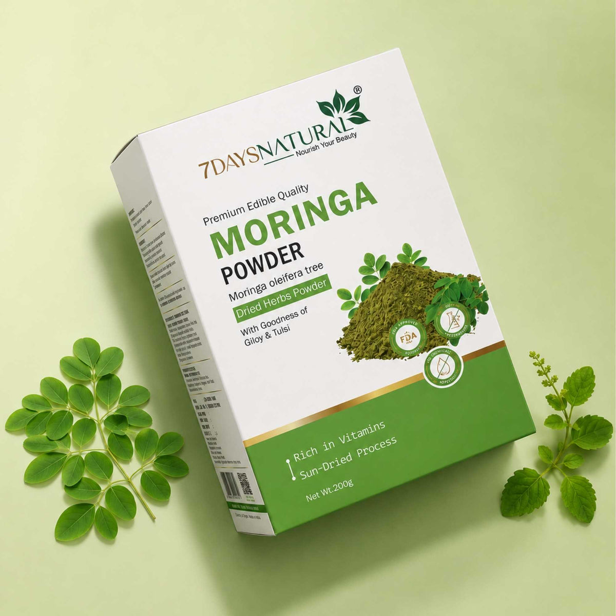 Moringa powder for hair care