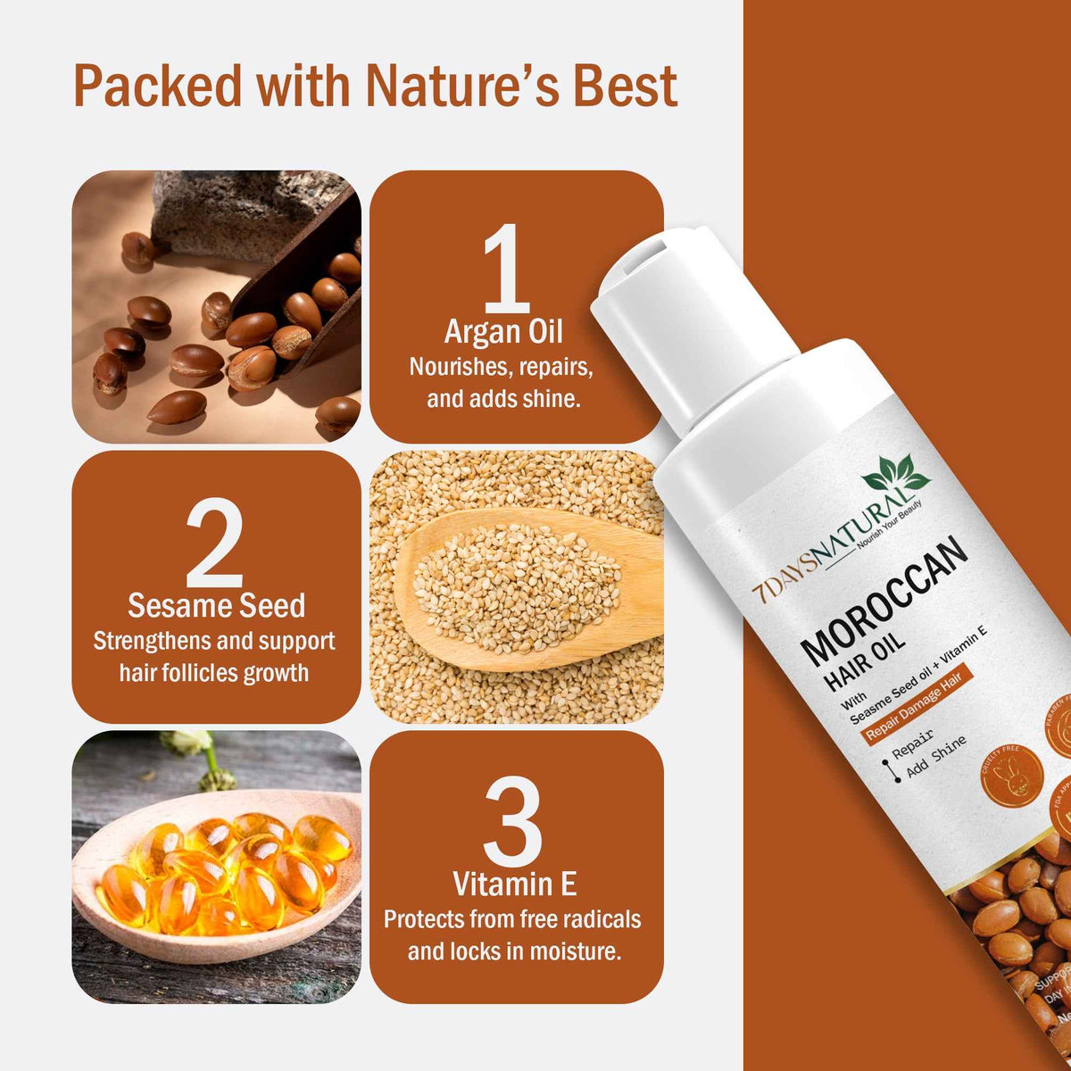 Moroccan Hair Oil for Daily Hair Care
